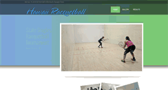 Desktop Screenshot of hawaiiracquetball.com