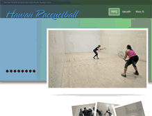 Tablet Screenshot of hawaiiracquetball.com